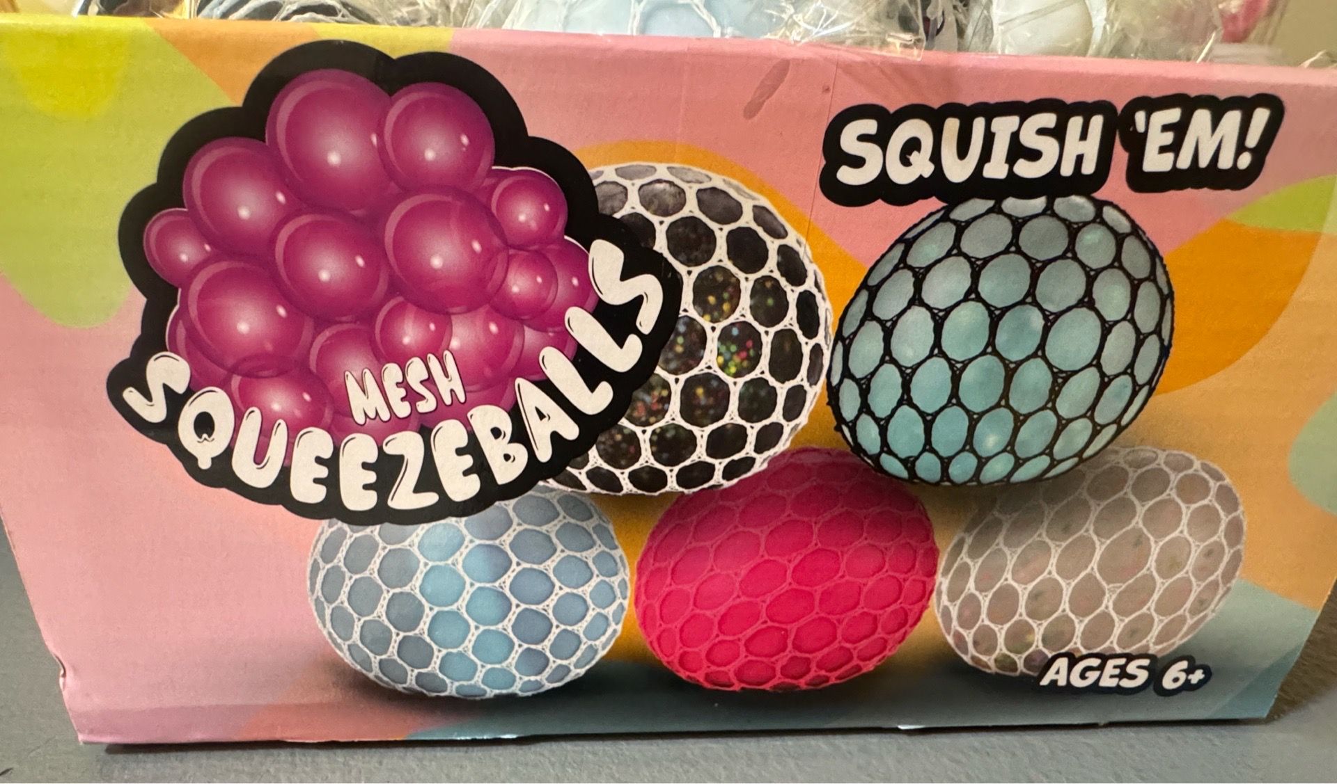 Squish balls $3