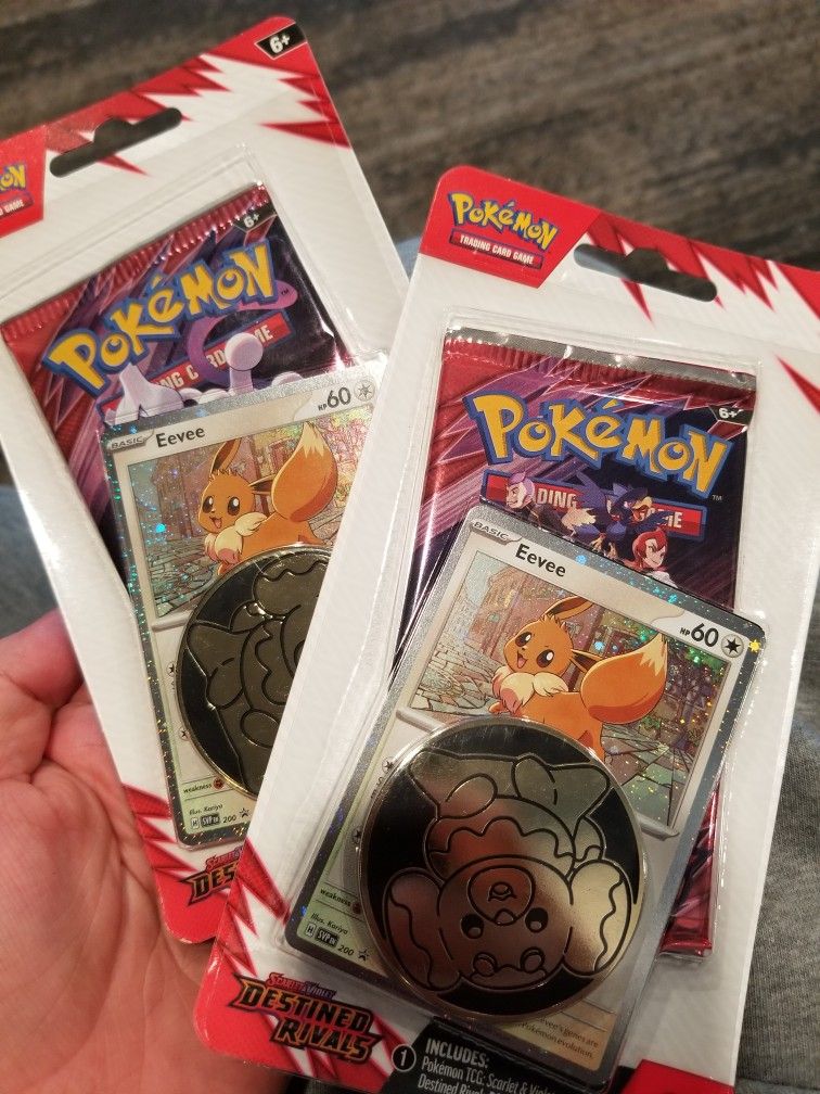 Pokemon Blister Pack Destined Rivals Eevee Promo Card