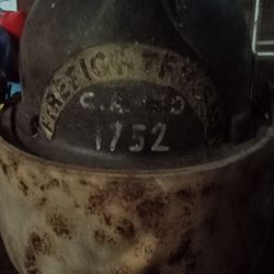 Vintage Firefighter/EMT Helmet with Shield 