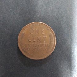 1944 RARE Wheat Penny - No Mint Mark - “L" Rim Error - WWII Penny