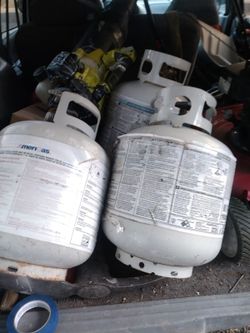 Six Propane Tanks