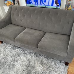 3-cushion lounge couch Target w/ 2 accent pillows