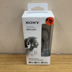 SONY MDR-AS210 STEREO HEADPHONES.