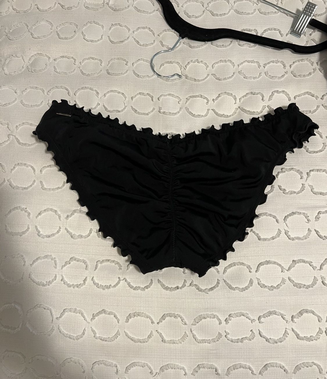 NEW Victoria Secret Scrunch Ruffle Bikini Bottoms Swim Medium