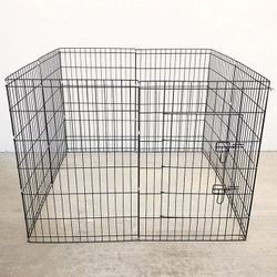 (Brand New) $49 Foldable 36” Tall x 24” Wide x 8-Panel Pet Playpen Dog Crate Metal Fence Exercise Cage 