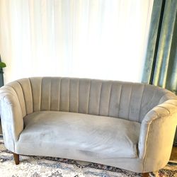 2 Comfy Grey Sofas  ✨