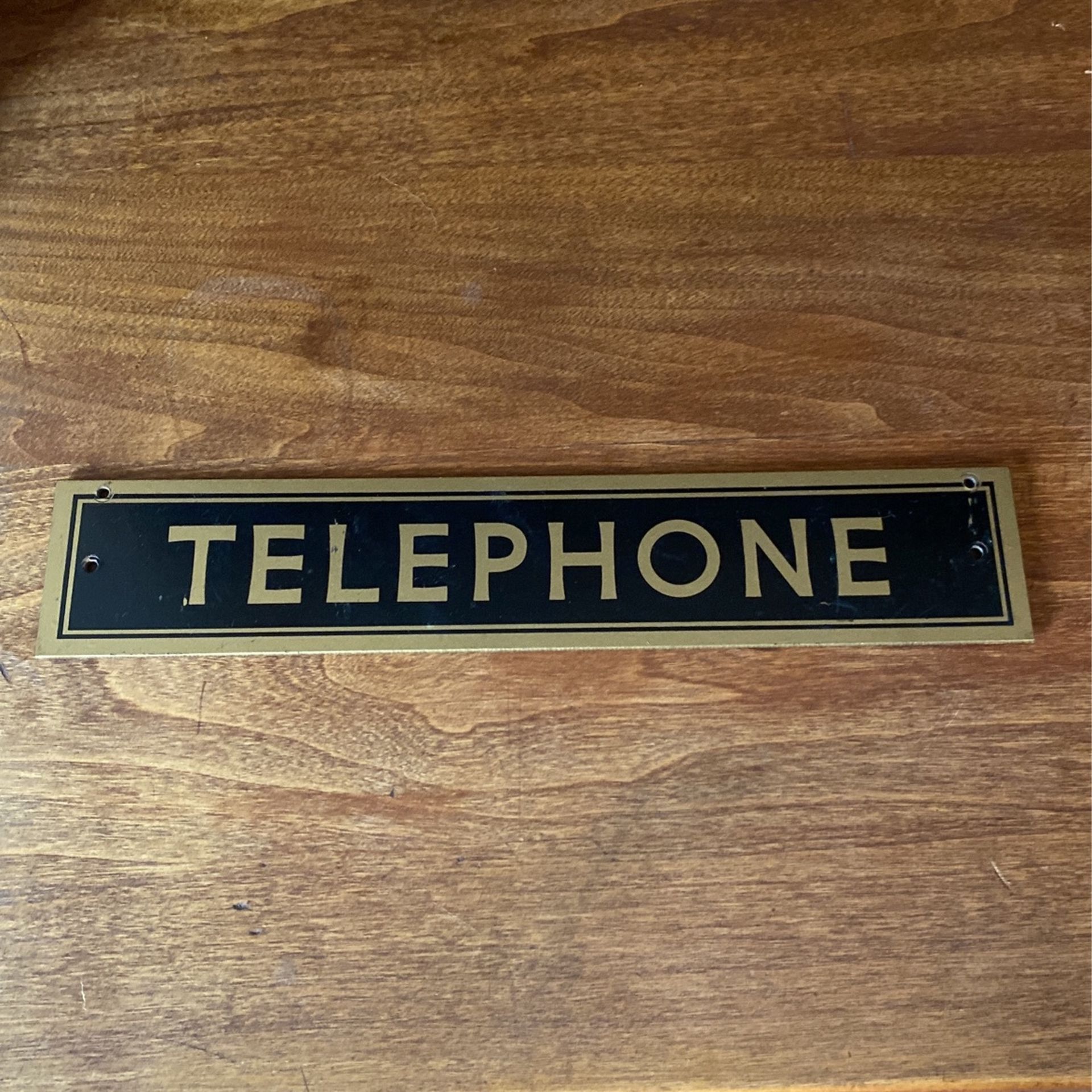 Vintage Telephone Sign
