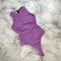 Fendi X Skims Purple Bodysuit 