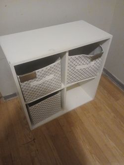 White cube organizer