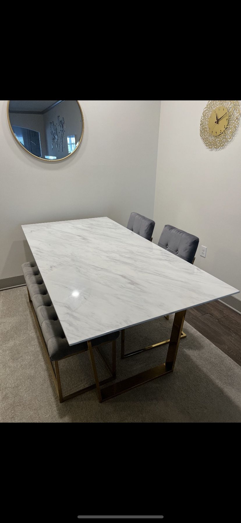 Marble Table With Chairs