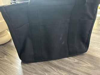 Black tote bag