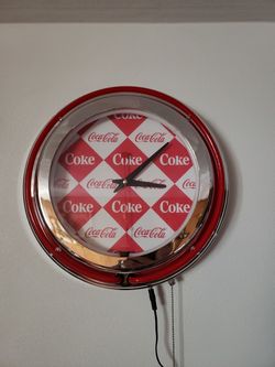 CokeCola neon clock