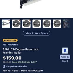 21 Degree Framing Nailer Brand New In Box 