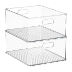 iDesign Large Stackable Bins 14x18x8.5in.    $25.00 Per BIN, 20Bins Available 