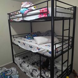 3 Tier Bunked Bed