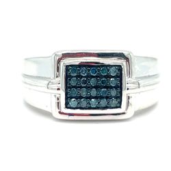 925 Silver Diamond Ring 6.25g .25CTW Size 10 180990/2