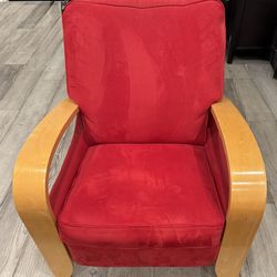 La Z Boy Suede Recliner