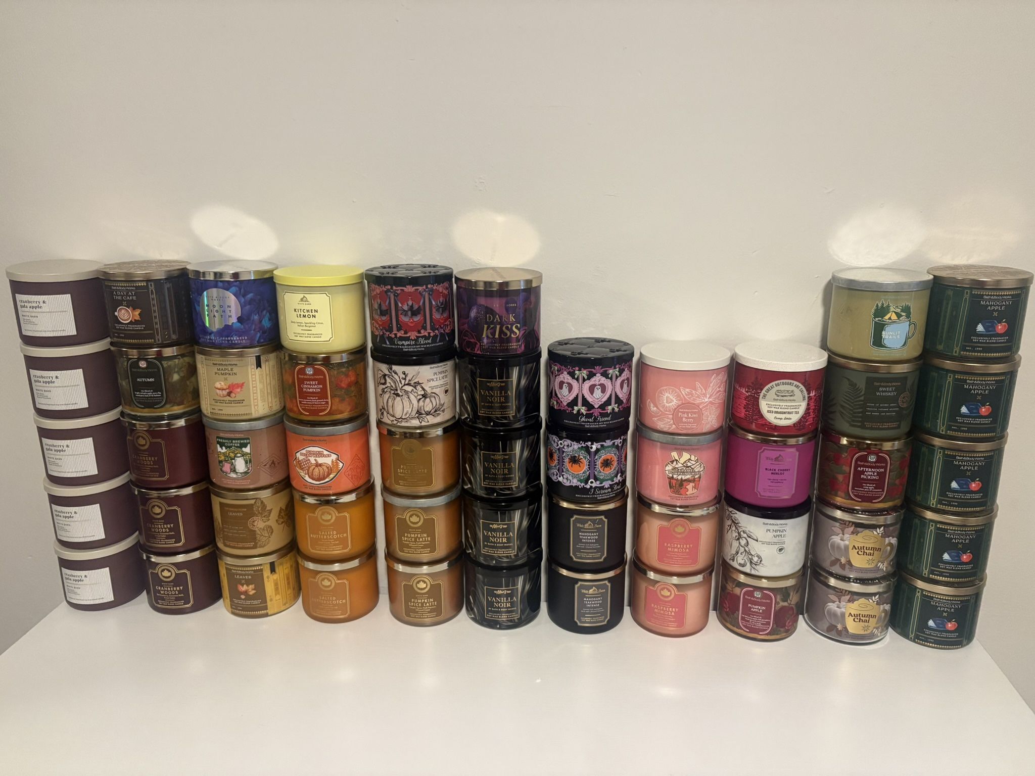 Bath And Body Works 3 Wick Candles And Single Wick