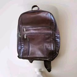 Genuine Leather Backpack Brown UNISEX  New