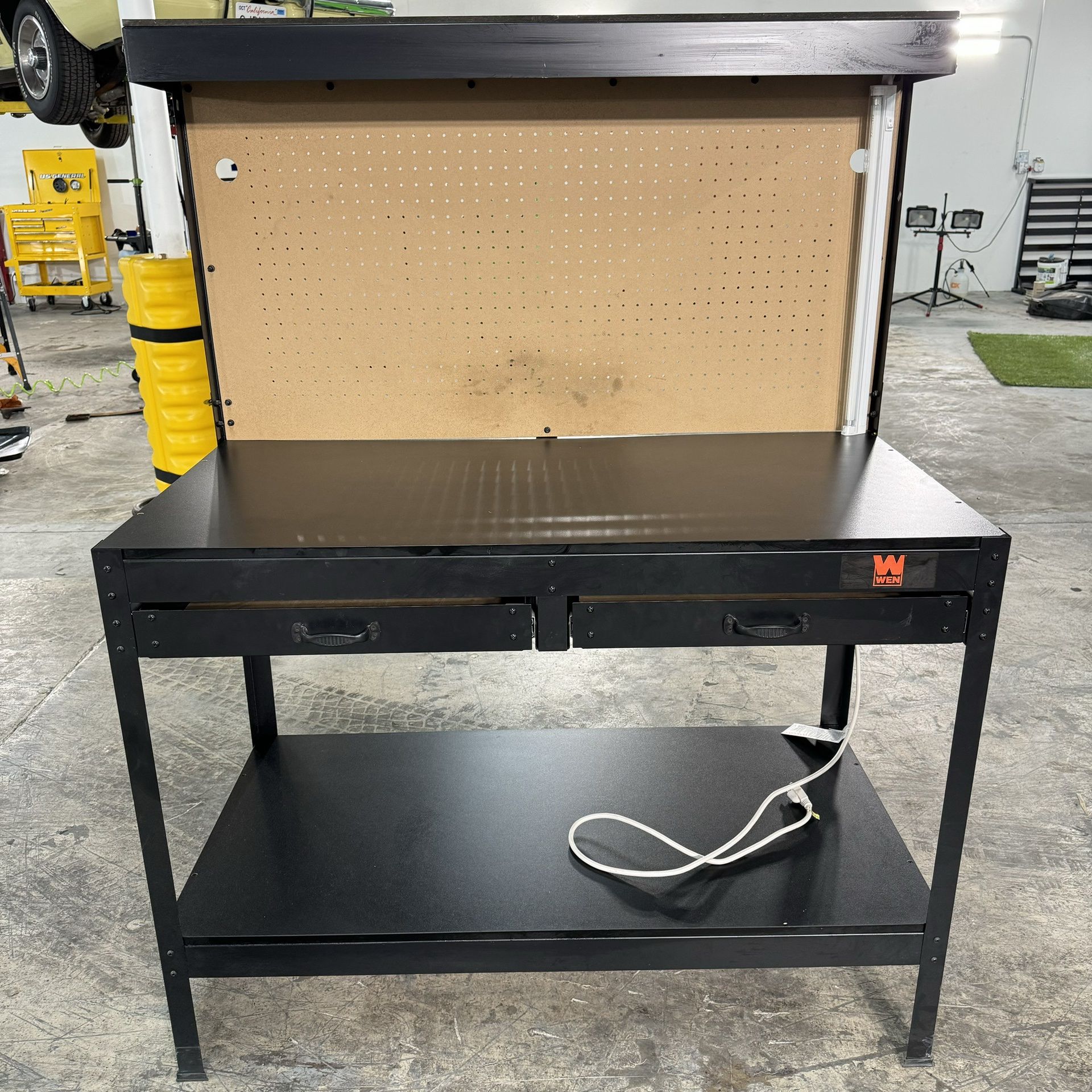 Wen 48” Freestanding Workbench, Power Outlets And Light