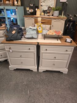 Set Of Newly Refinished Nightstands