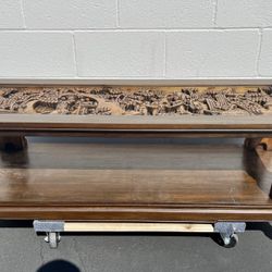 1960s Asian Carved Coffee Table