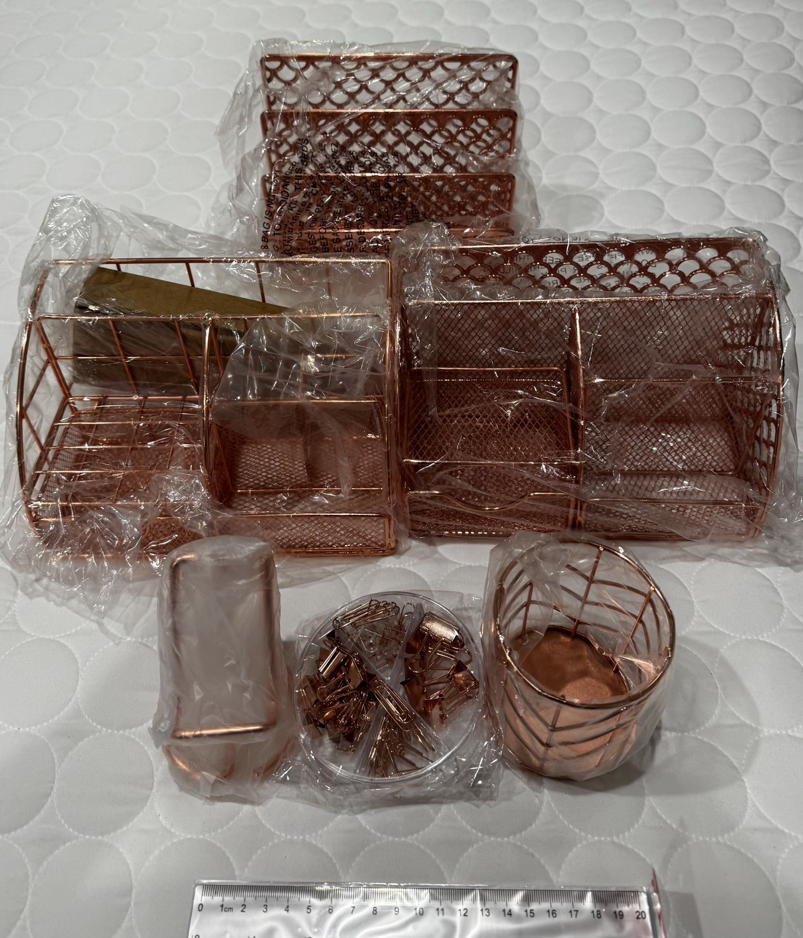 Rose Gold Desk Organizers and Accessories