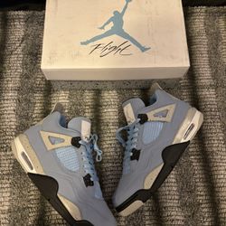 UNC Jordan 4 Shoes Size 10
