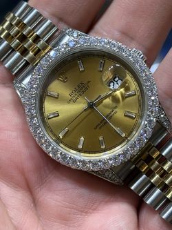 Rolex 40mm diamonds two tone box papers buy sale trade 10k 14k 18k 22k 24k gold silver platinum scrap
