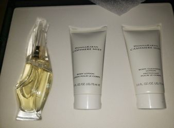 Donna Karan Cashmere Necessities Mist Gift Set 3 Pc Brand New