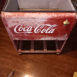 Antique Coca Cola Cooler 