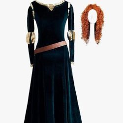 Princess Merida Brave Costume & Wig L/XL