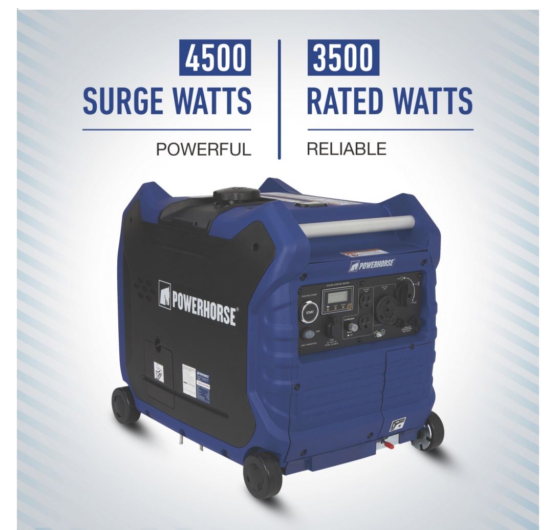 Powerhorse Inverter Generator, 4500 Surge Watts
