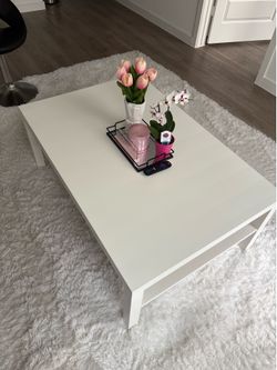 White coffee table