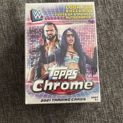 2021 Topps Chrome WWE Blaster Box New Factory Sealed Wrestling 🔥📈📈