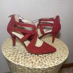Liz Claiborne Red Heels Size 7.5M