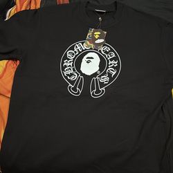 Chrome hearts x bape shirt