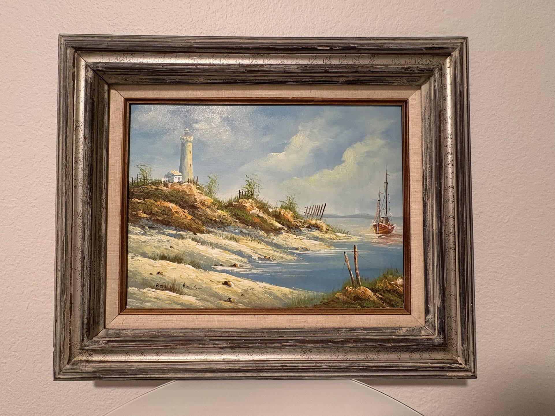 Coastal Seascape Oil Painting Original