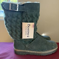 Bearpaws Winter Green Size 9 Pull-up Boots New