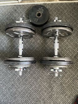 Adjustable Cast Iron Dumbbell Set