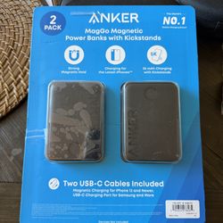 NEW Anker MagGo Magnetic Power Bank 2-Pack (5000mAh)