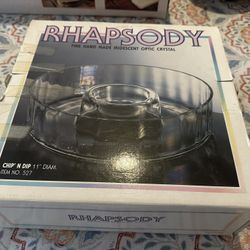 Chip’ N Dip (Fine Hand Made Iridescent Optical Crystal)