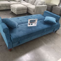 Adjustable Sofa Futon w/Understorage