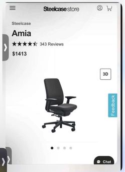Steelcase Amia Office desk computer chairs