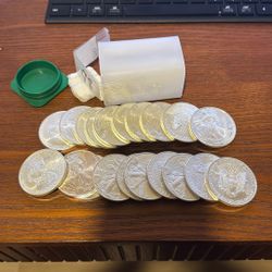 Roll Of 20 1 Oz American Silver Eagles (1998)