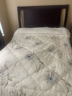 Full size bed frame, mattress included