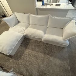 Modern Modular Sectional Couch – White