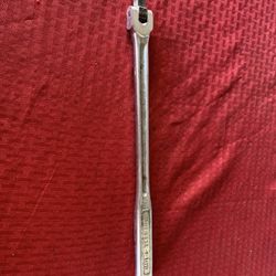 Vtg CRAFTSMAN FORGED USA -V- 44201 1/2 DRIVE 15" FLEX HEAD BREAKER BAR