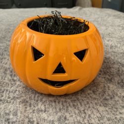 Jack O Lantern Ceramic Bowl