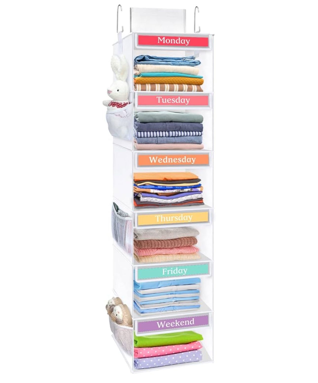 Closet Organizers White And Grey